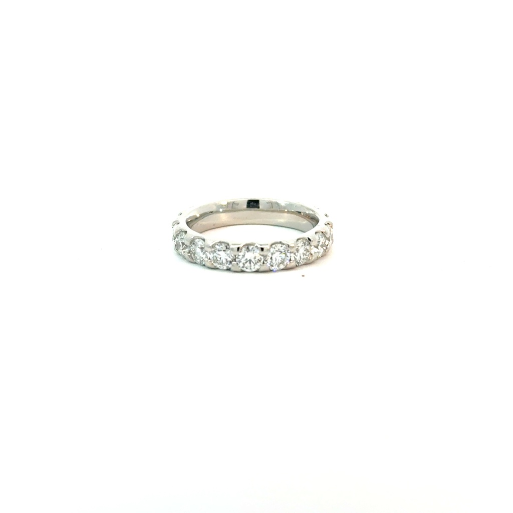 Platinum Eternity Band With (18) Round Diamonds Weighing 3.36cttw